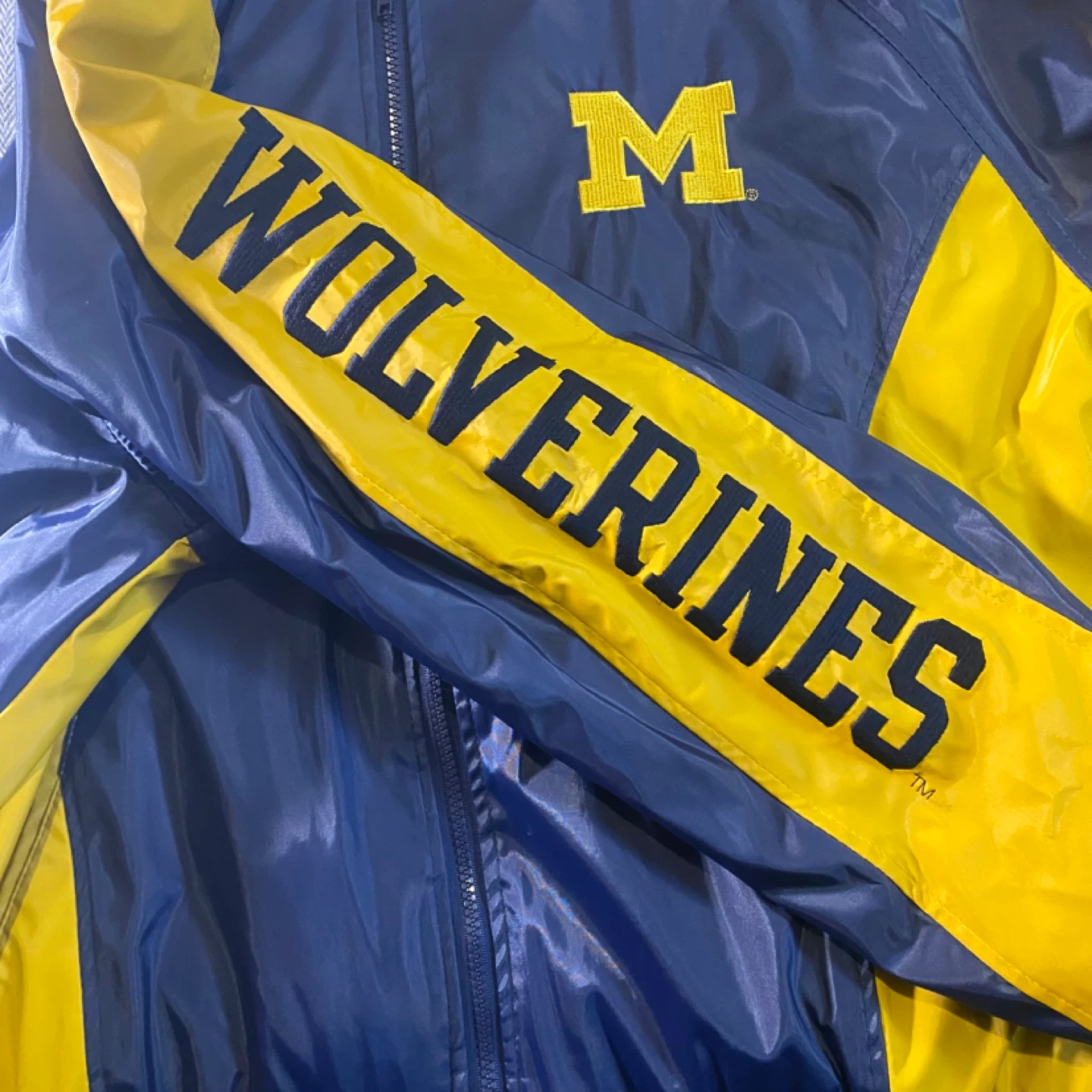 Steve & Barry's Michigan Wolverines Bomber Jacket - photo 3
