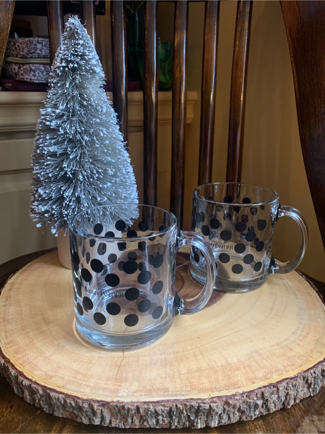 Sephora Beauty Insider Polka Dot Glass Mugs (Set of 2)