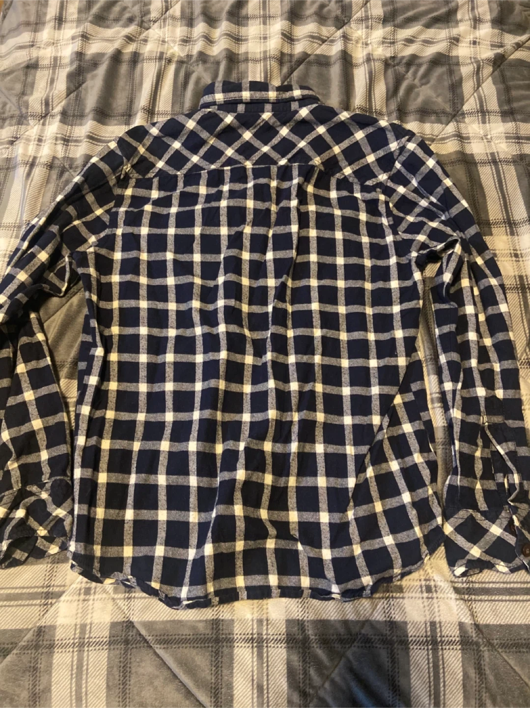 Mens Bluenotes Plaid Long Sleeve Shirt Size Medium Slim Fit - photo 3