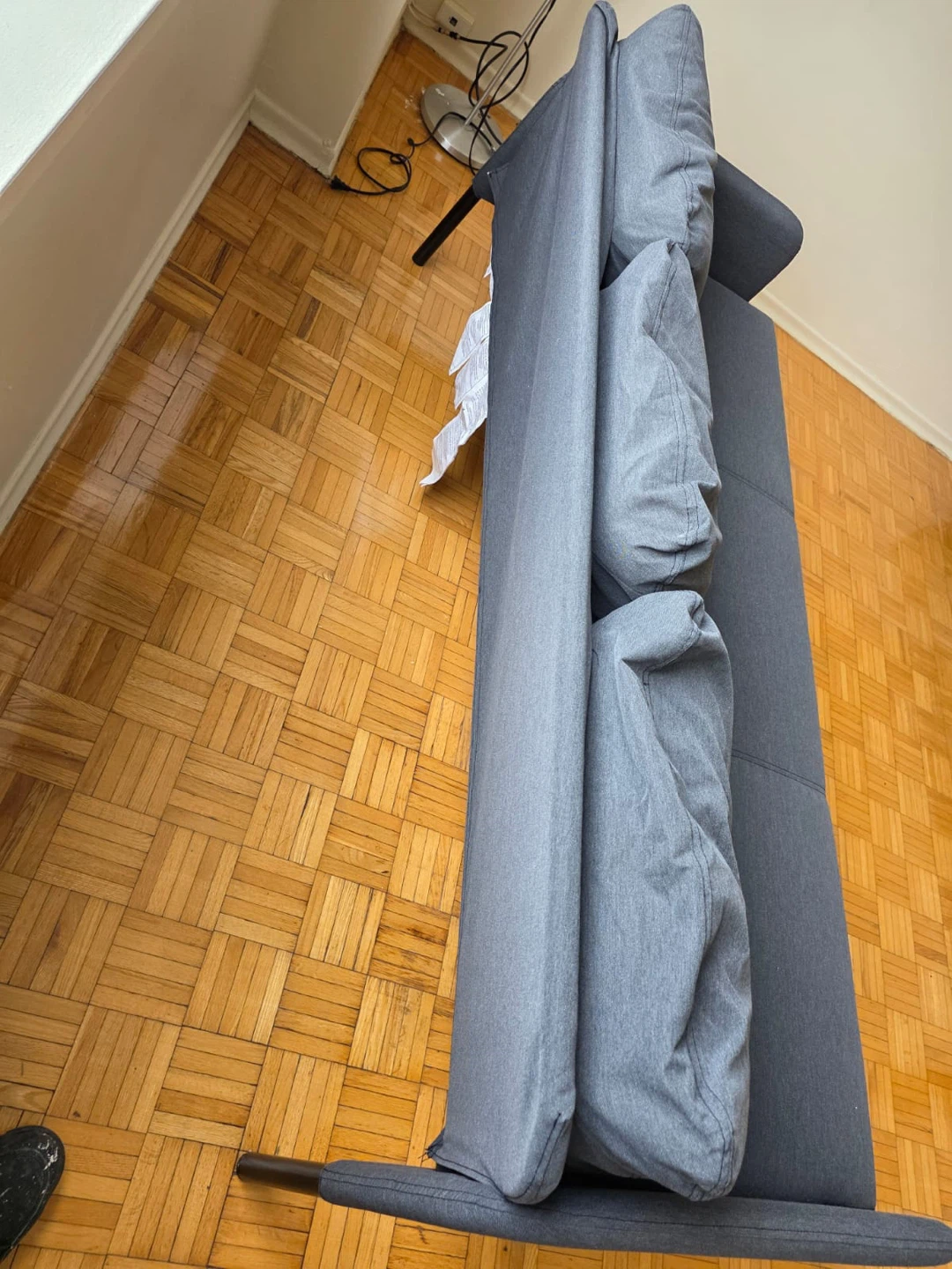 IKEA GLOSTAD Dark Grey 3-Seater Sofa - photo 4