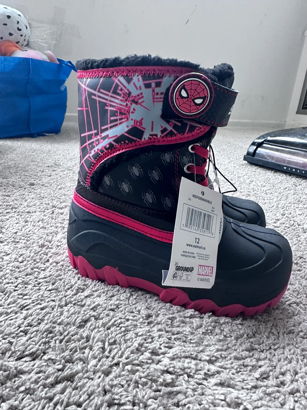Spider-Man Kids Snow Boots Size 12 - photo 4