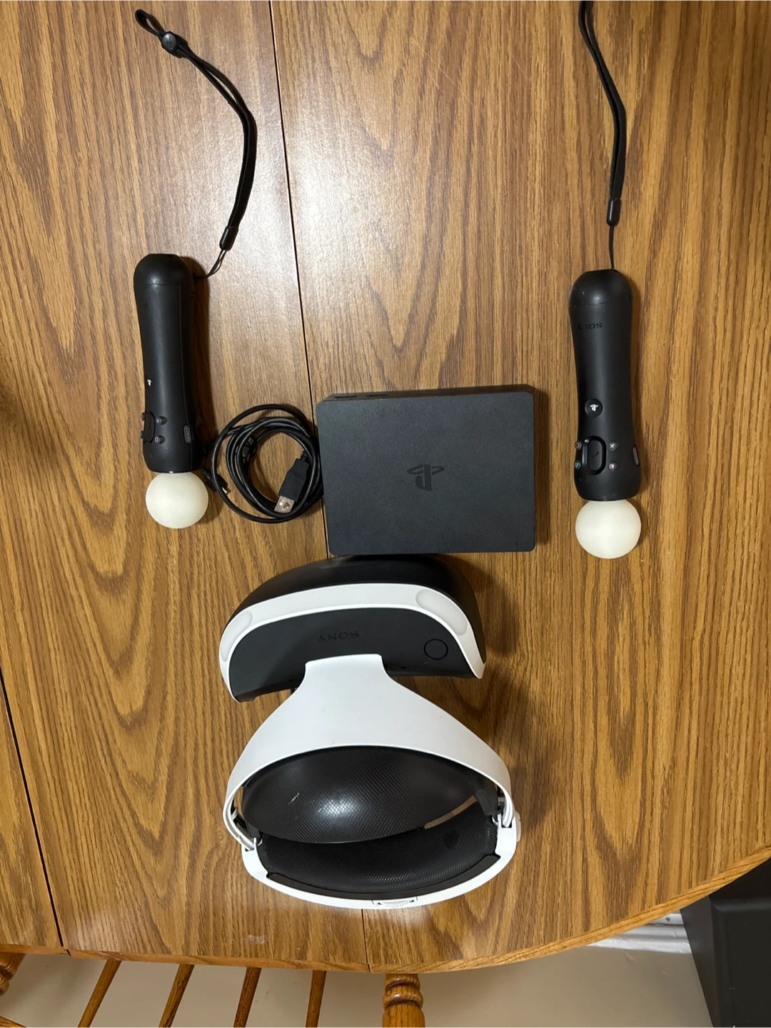 Sony PlayStation VR Headset with Controllers and Processing Unit