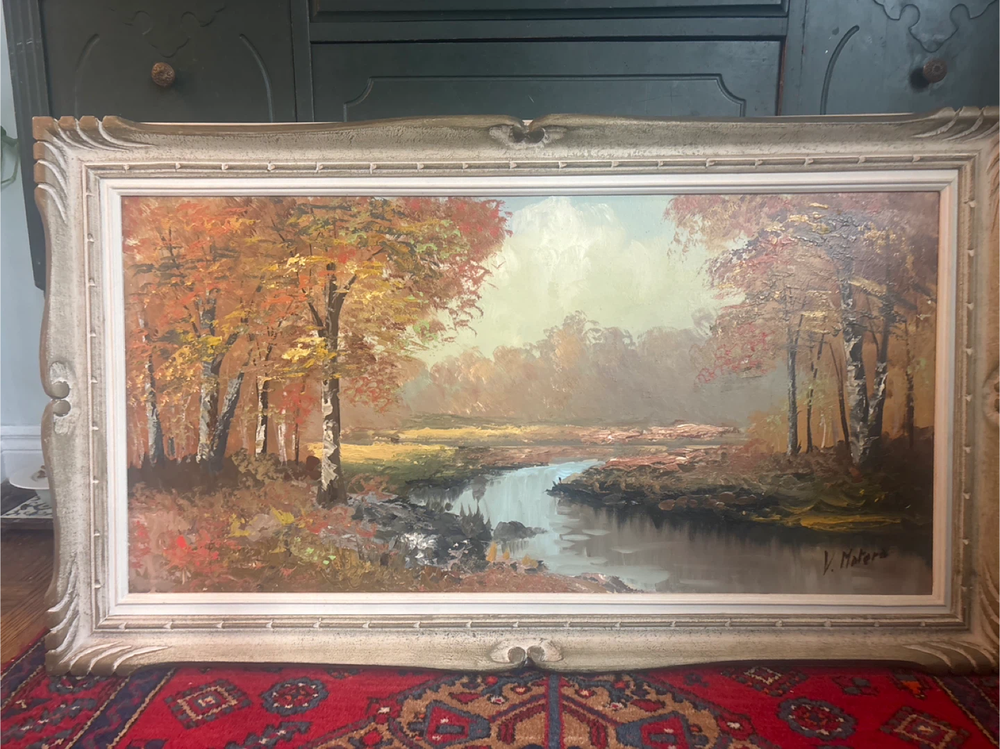CV. Matera Autumn Landscape vintage Painting