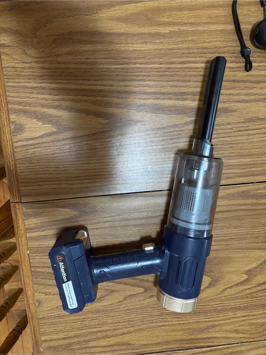 Blue Cordless Handheld Vacuum Cleaner