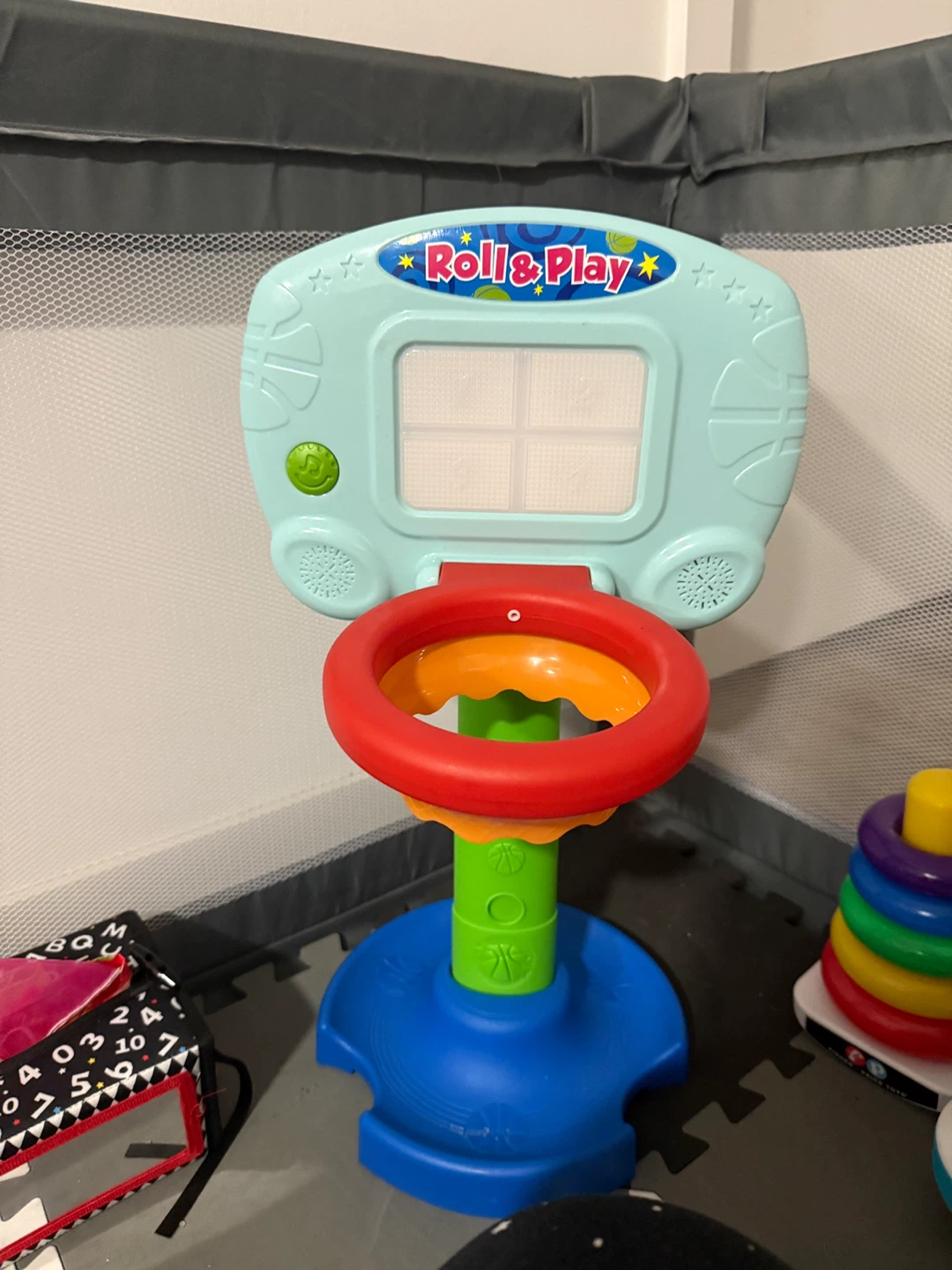 Roll & Play Basketball Hoop Toy