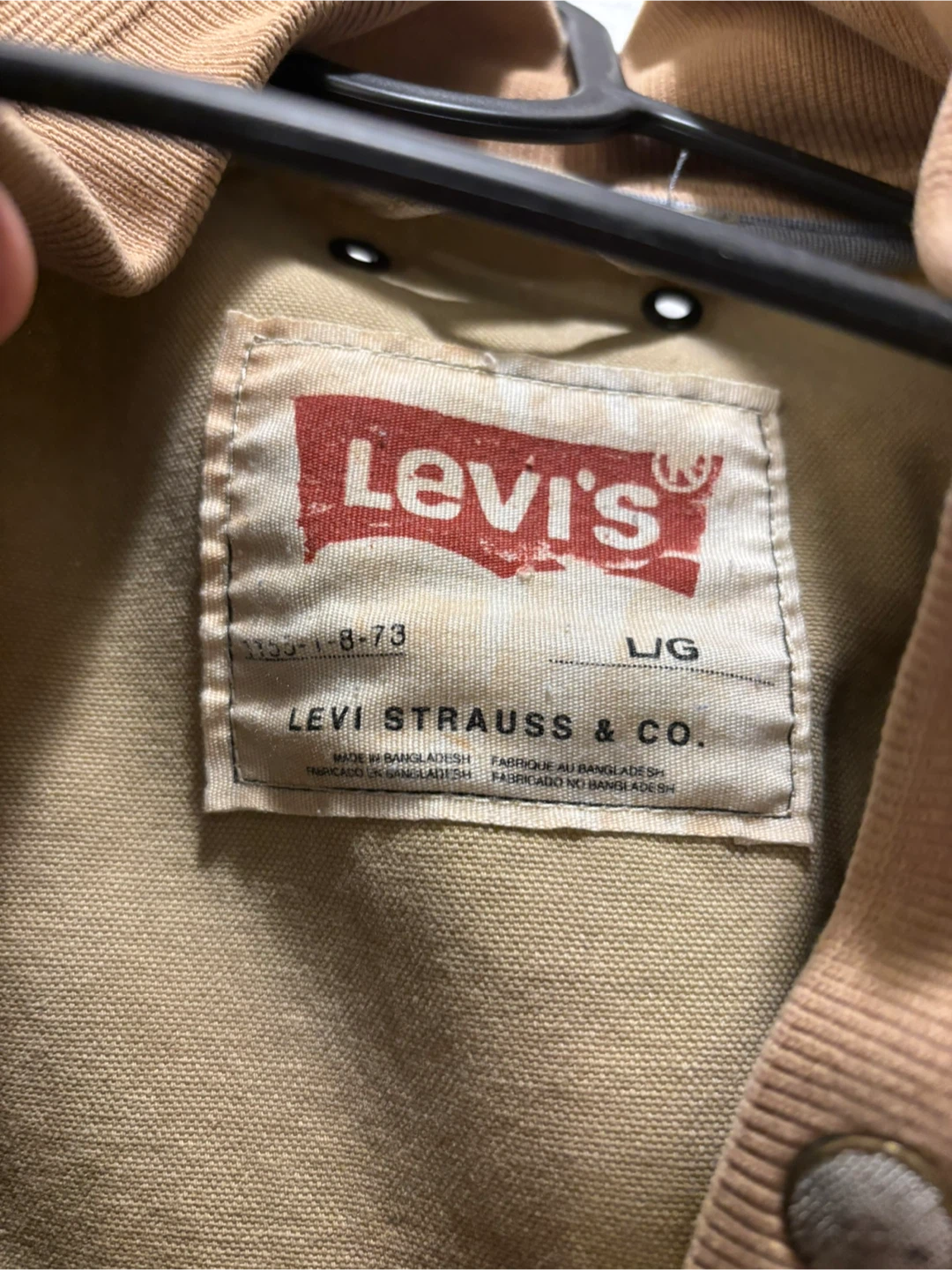 Levi's Bomber Jacket - Tan - Size L - photo 2
