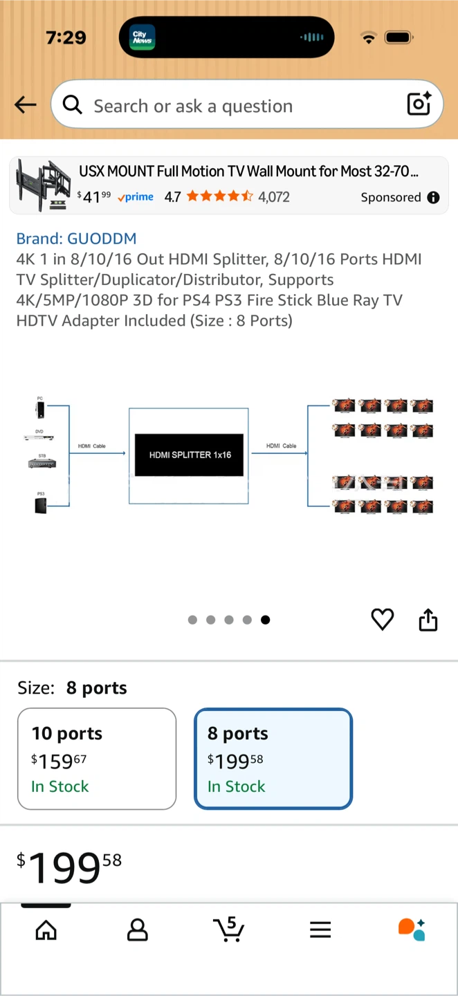 GUODDM HDMI Splitter 1x8 - photo 3