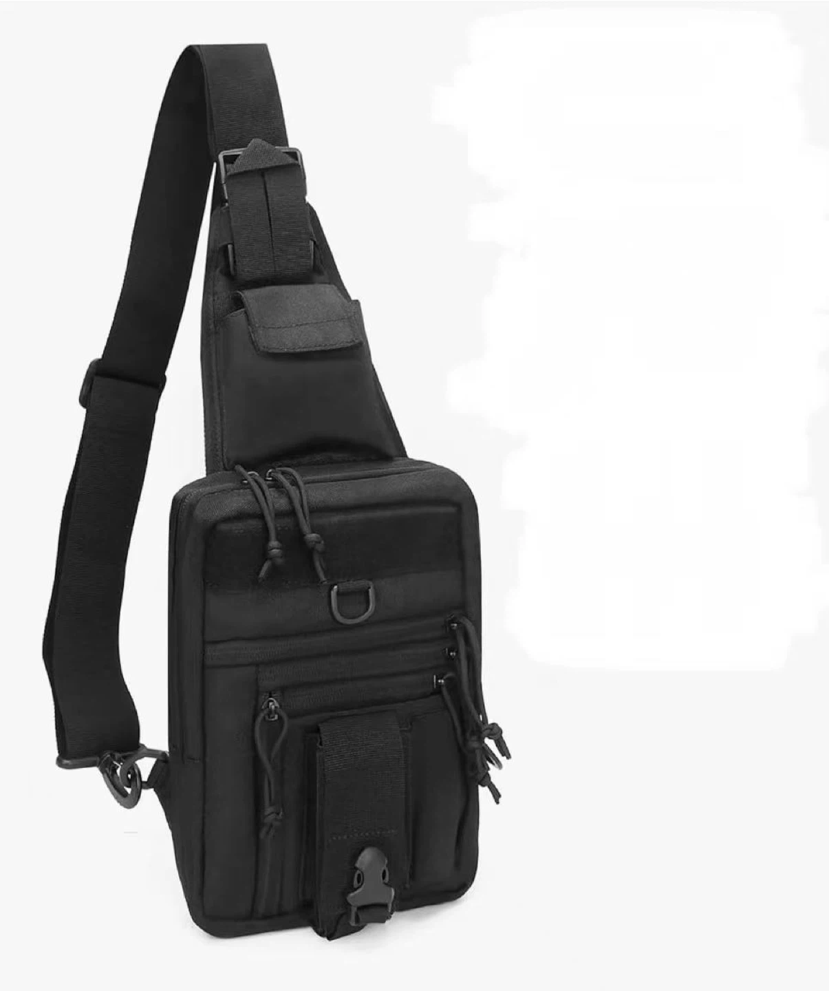 Black Tactical Sling Chest Bag