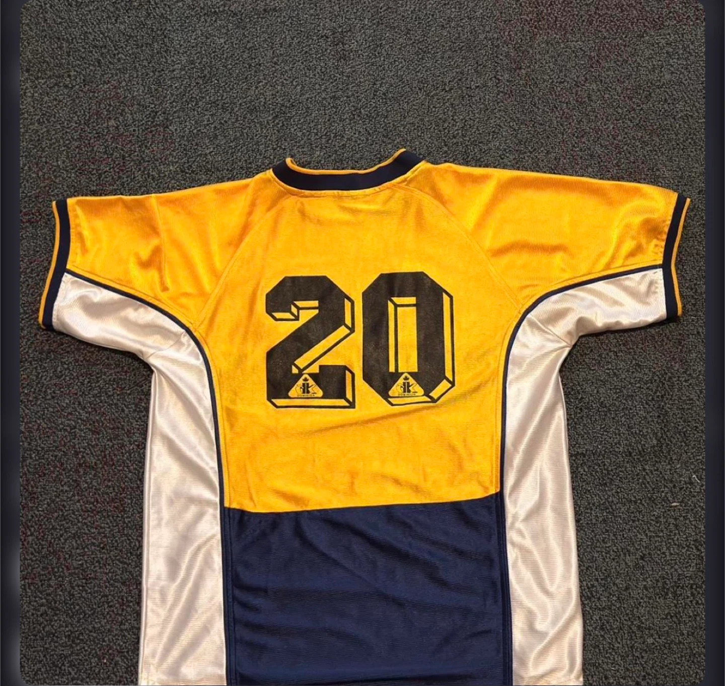 Yellow, White and Navy Football/Soccer Jersey. Size XL - photo 2