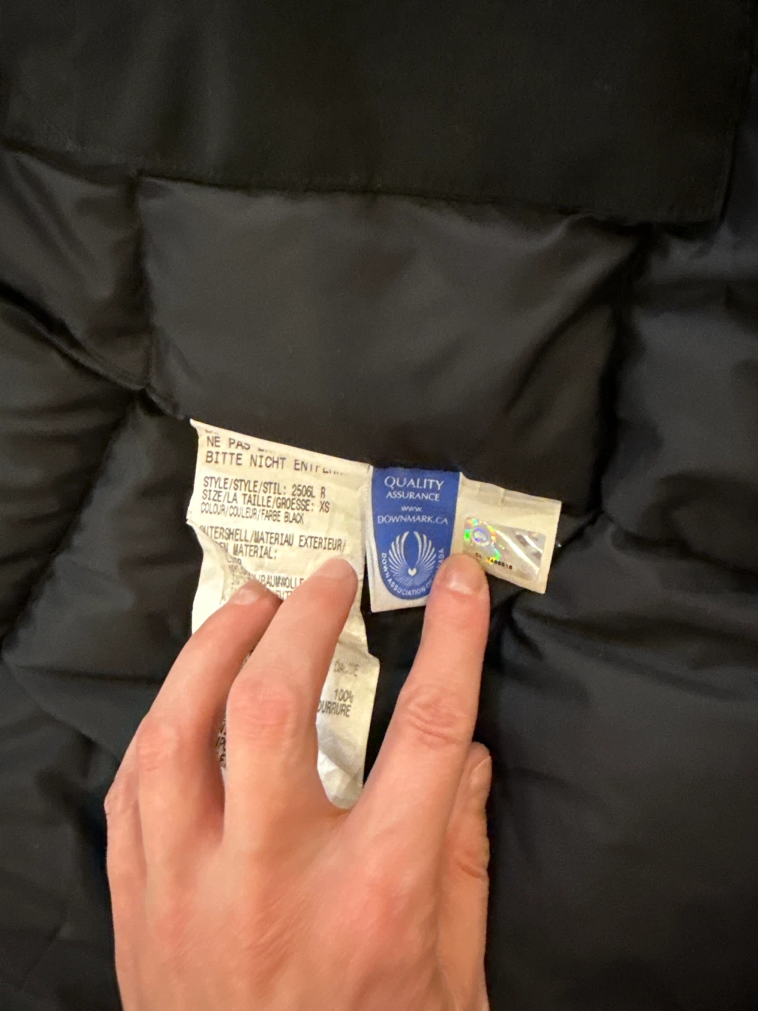 Canada Goose Black Parka XS - photo 2