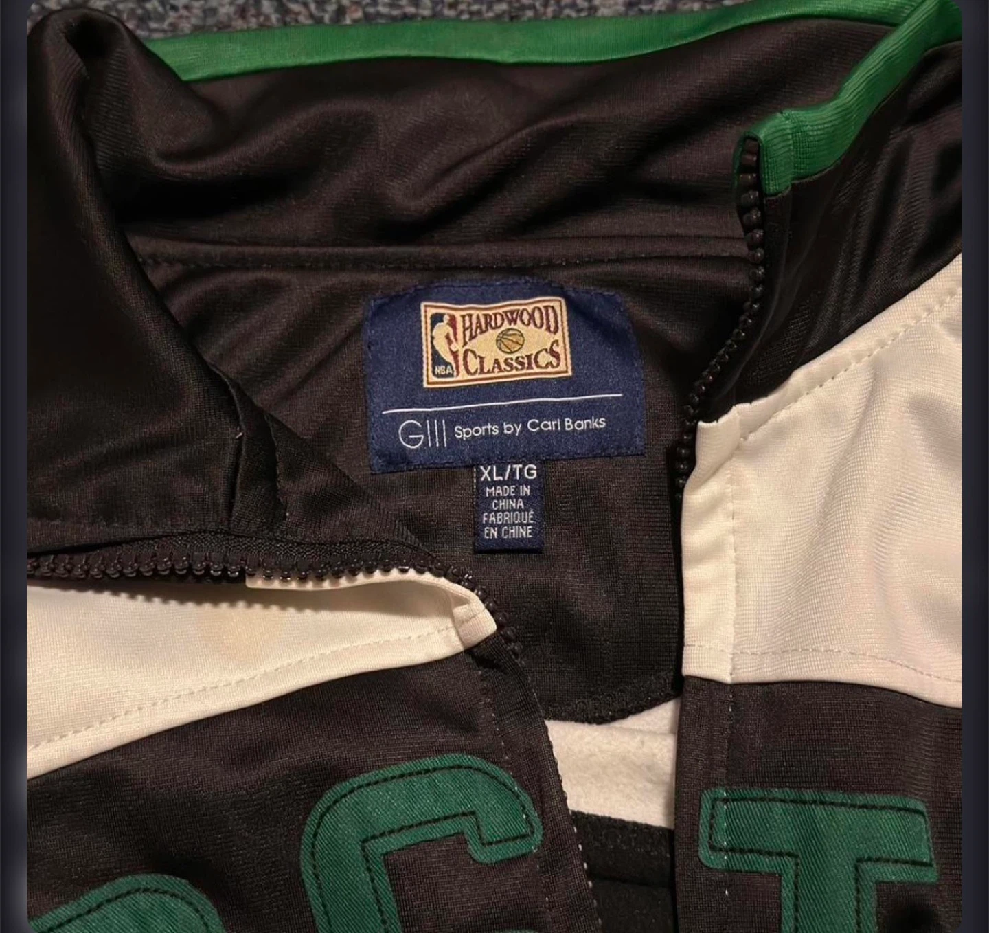 Boston Celtics Hardwood Classics Track Jacket XL - photo 2
