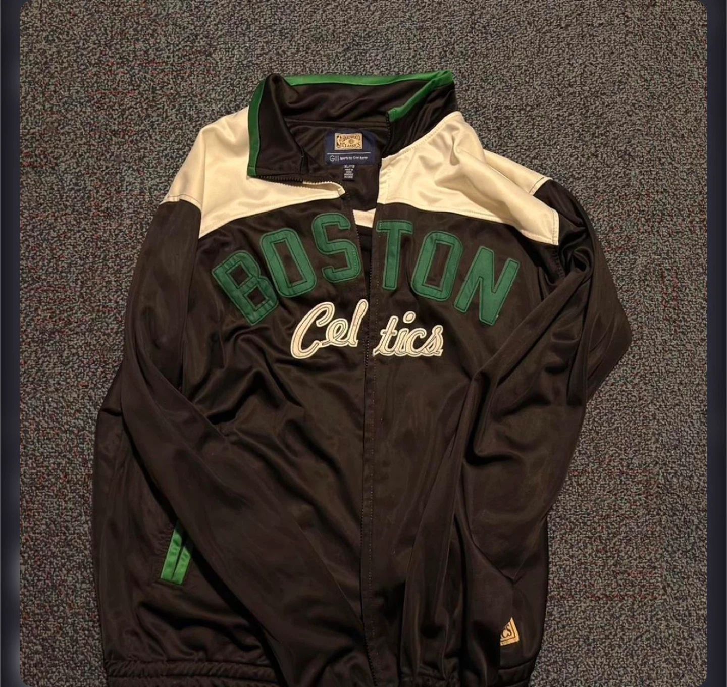 Boston Celtics Hardwood Classics Track Jacket XL