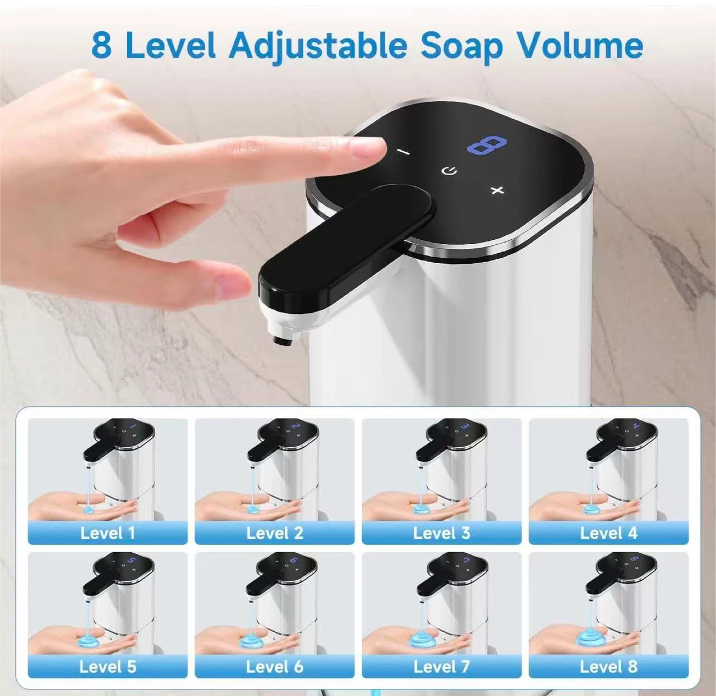 Automatic Soap Dispenser - 520ML, Type-C Charging - photo 4