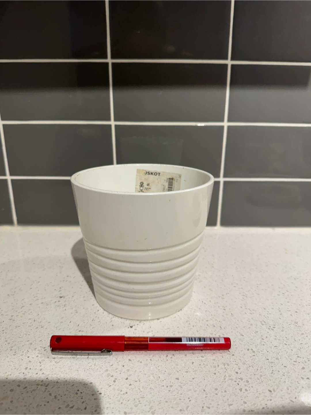 White Planter Pot
