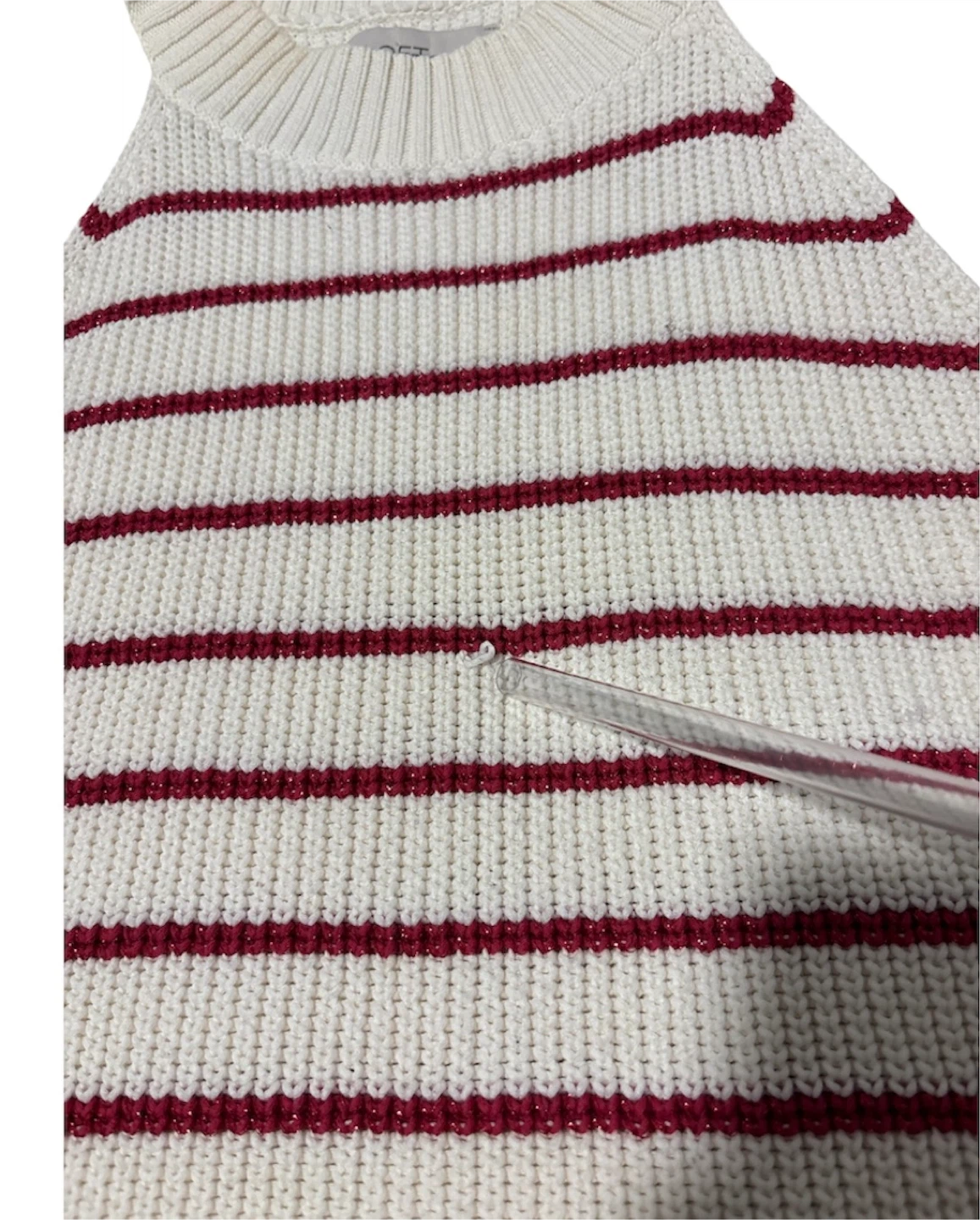 LOFT Women's Striped Knit Halter Top XL - photo 3