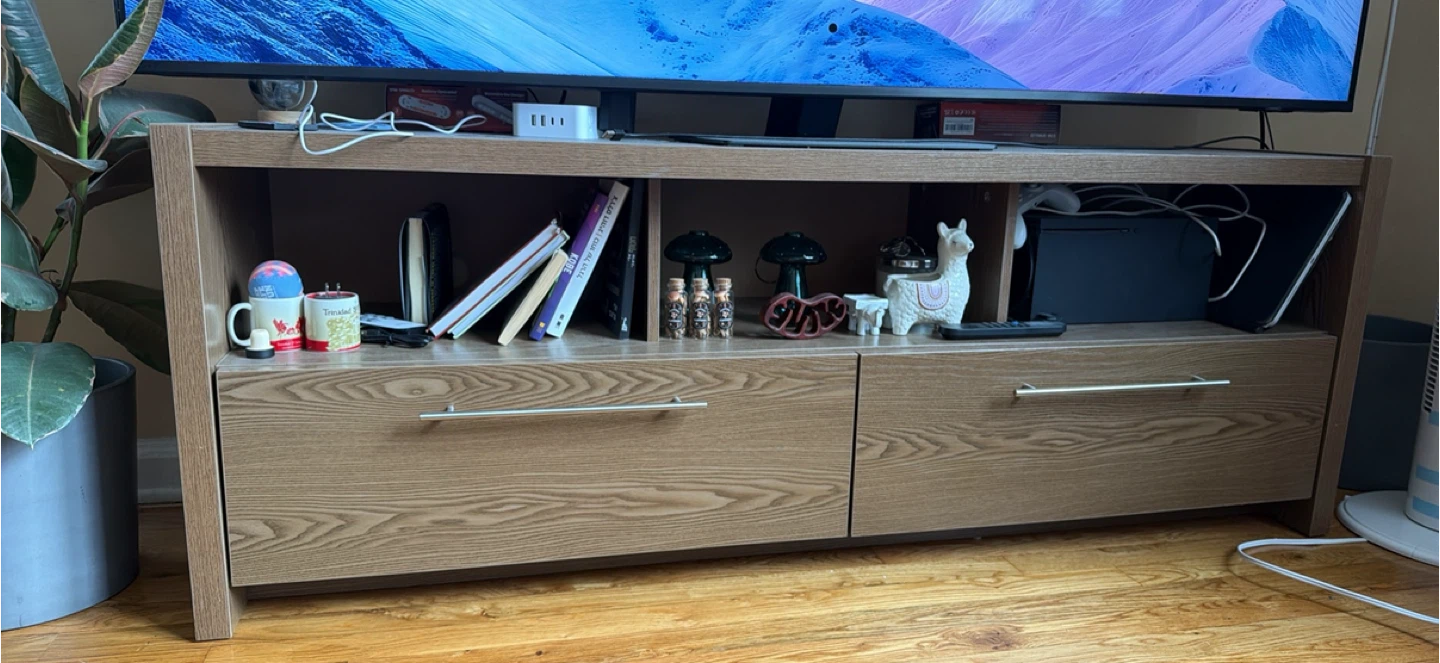 TV Stand with 2 Drawers - photo 2