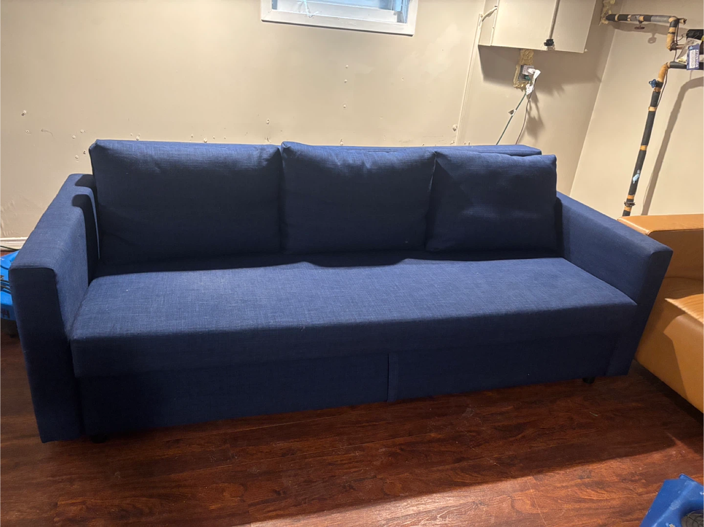 IKEA navy blue FRIHETEN sofa bed