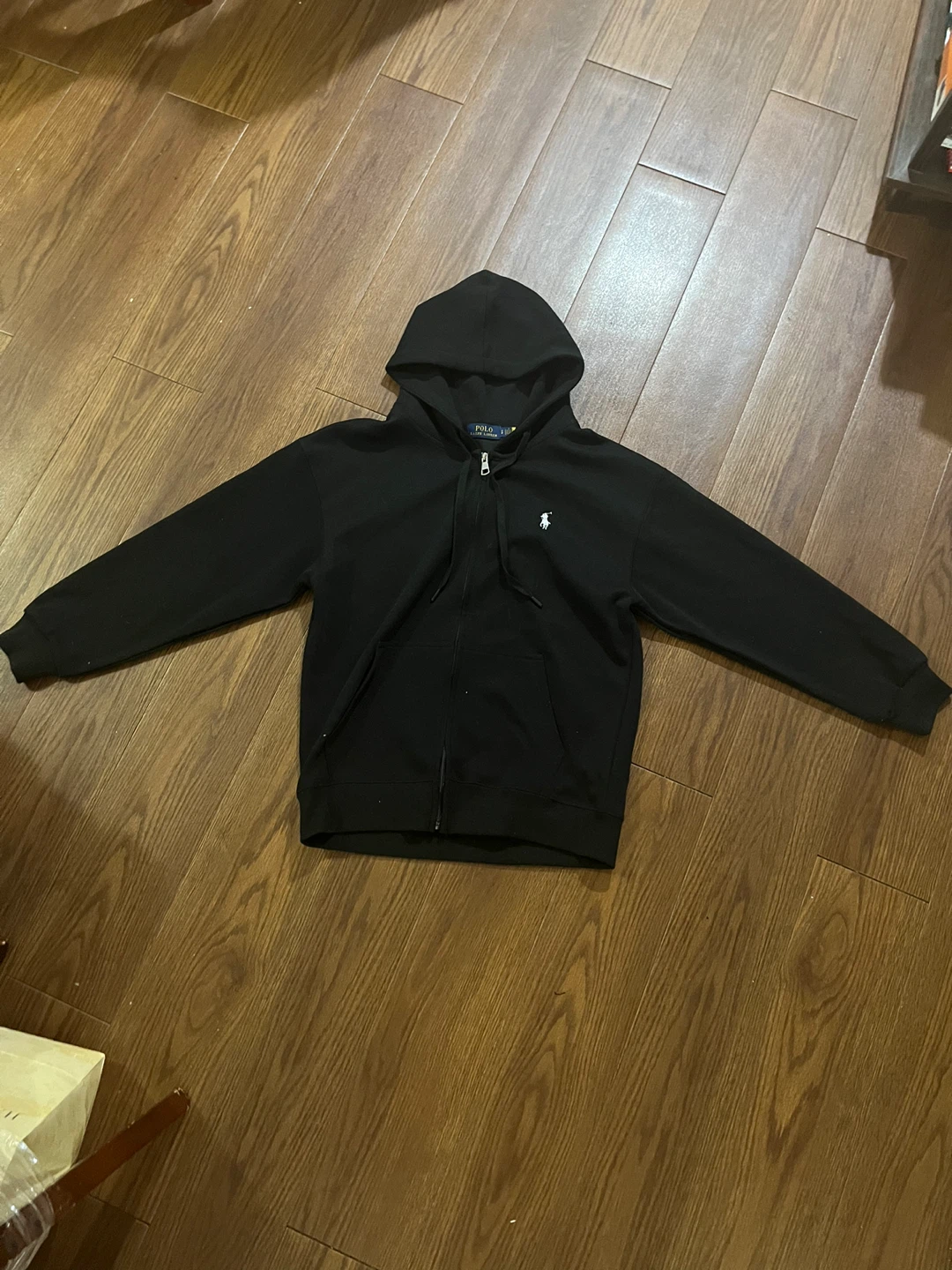 Black Polo Ralph Lauren Zip-Up Hoodie