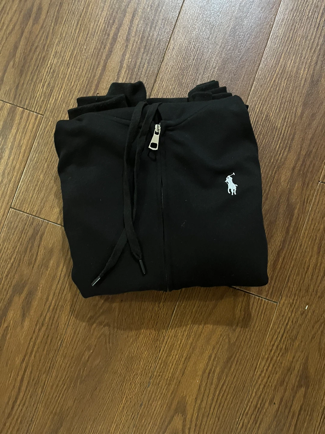 Black Polo Ralph Lauren Zip-Up Hoodie - photo 3