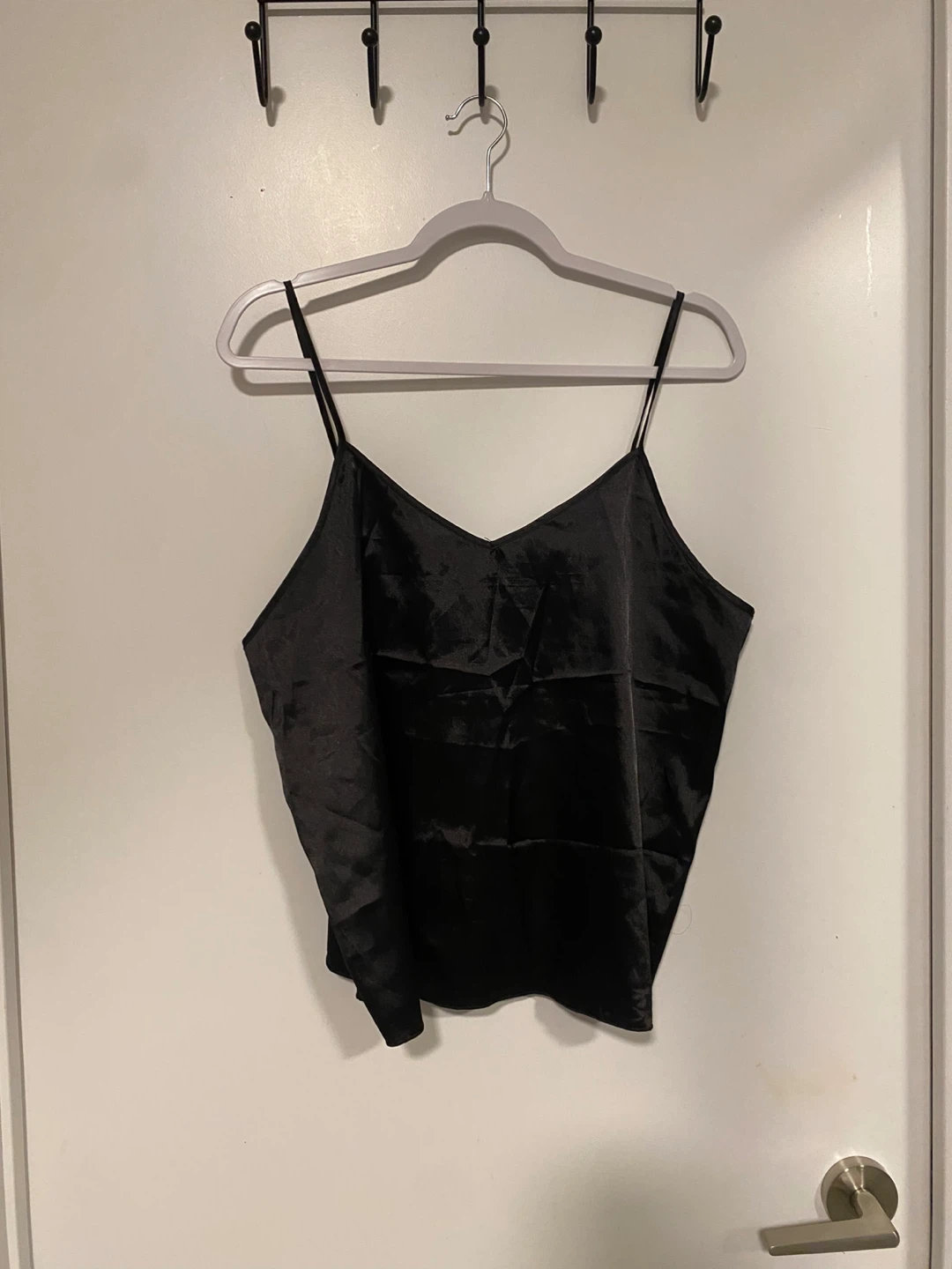 Black Satin Pajama Set Size L - photo 3