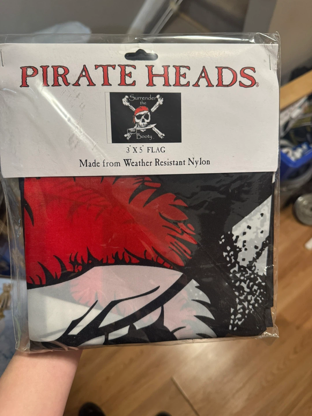 Pirate Heads Surrender the Booty 3' x 5' Flag