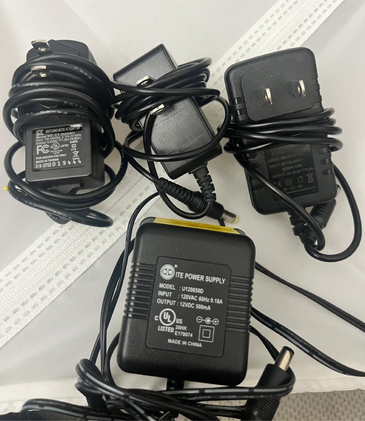 Assorted AC/DC Power Adapters