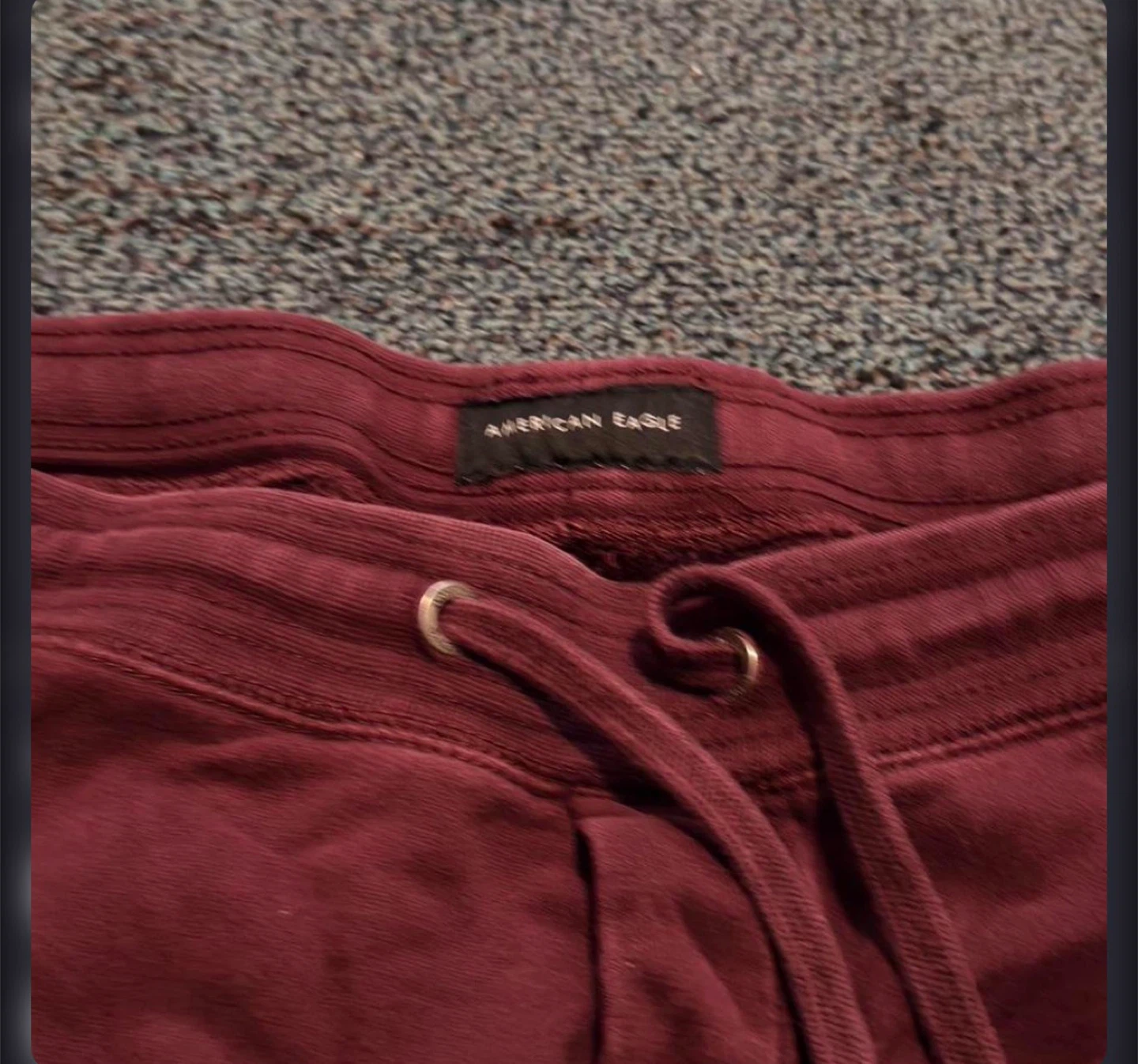 Burgundy American Eagle Sweatpants. Size L - photo 2