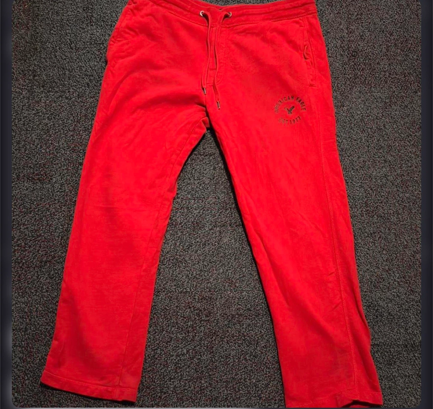 Red American Eagle sweatpants. Size L