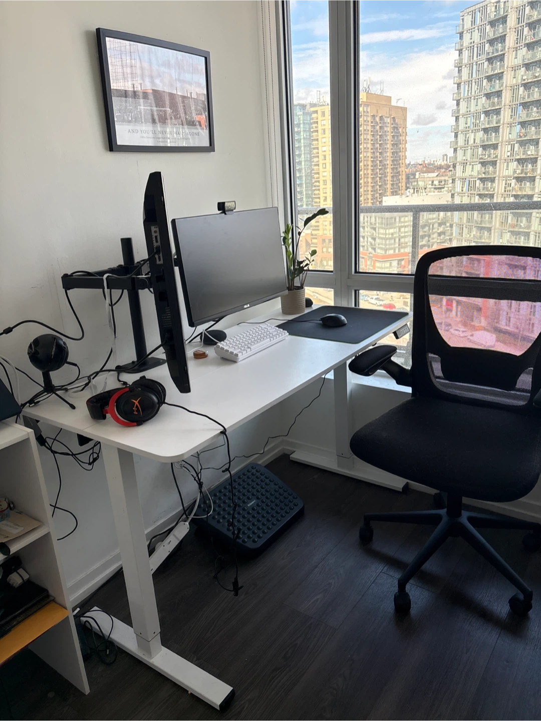 White Standing Desk