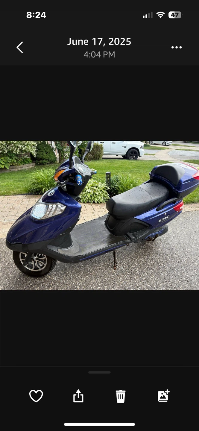 Blue E-Bike Scooter - photo 3
