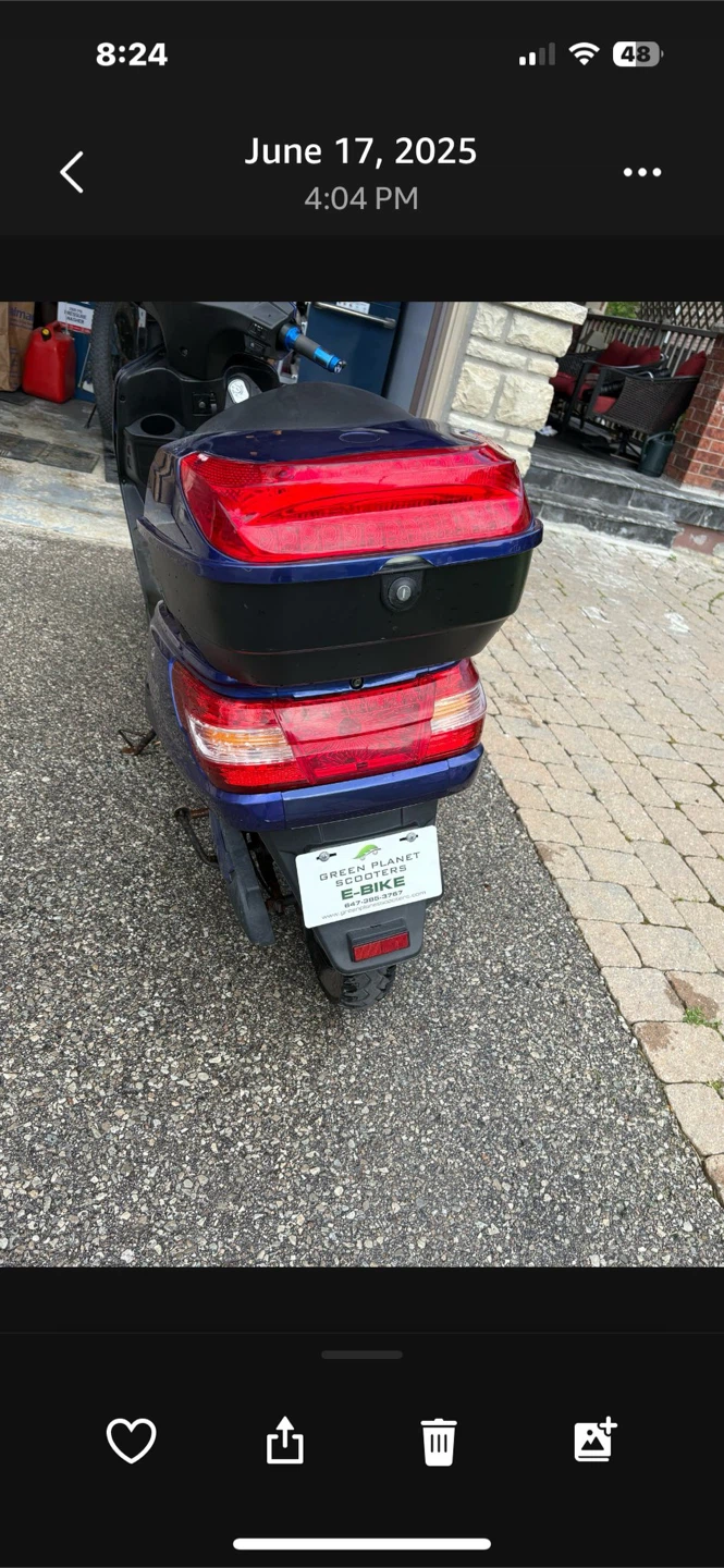 Blue E-Bike Scooter - photo 2