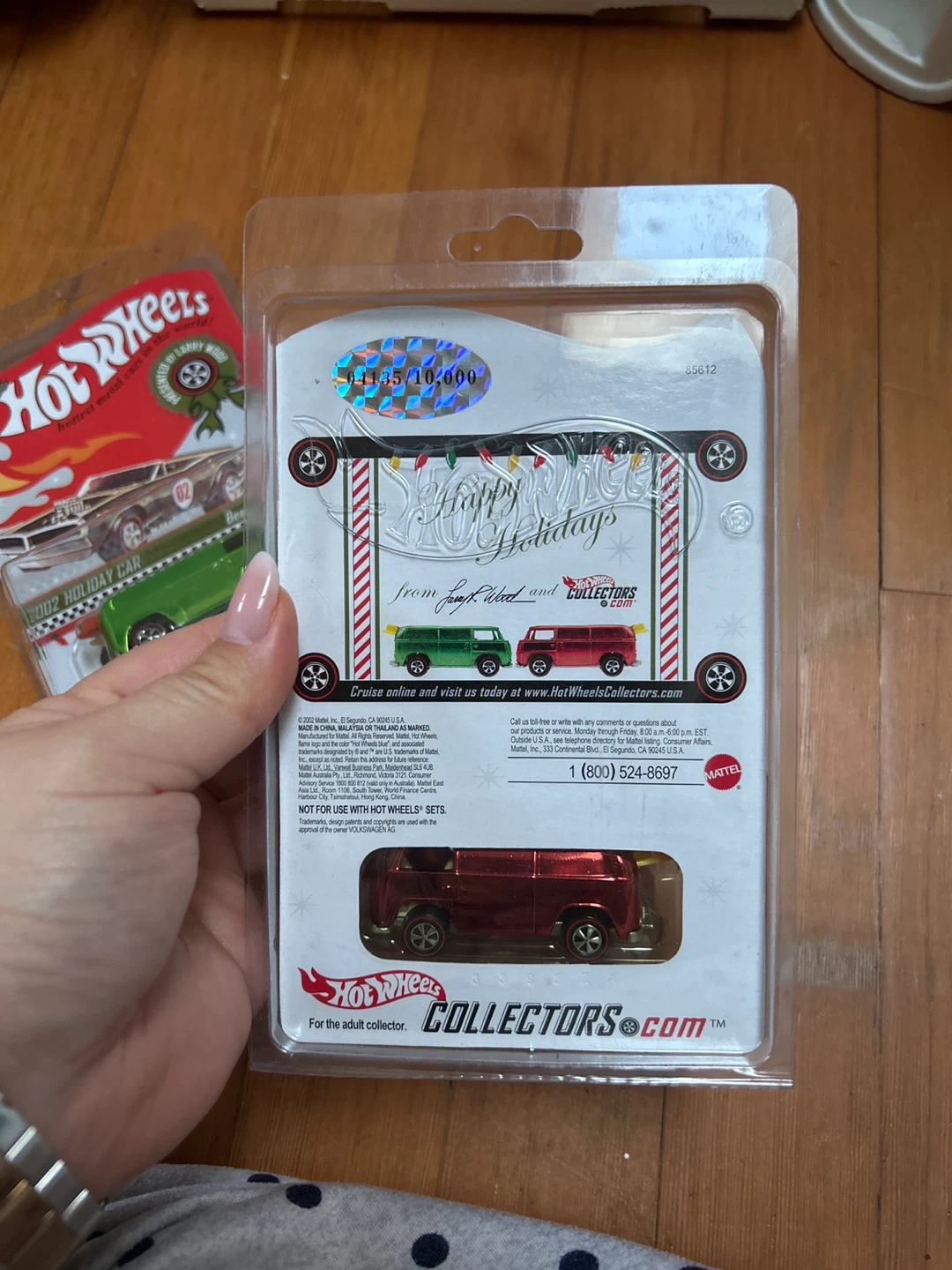 Hot Wheels 2002 Holiday Car Beach Bomb Too Red #4135/10000 - photo 4
