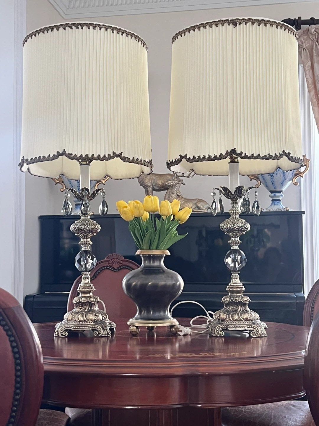 Vintage Ornate Table Lamps (Pair) - photo 2