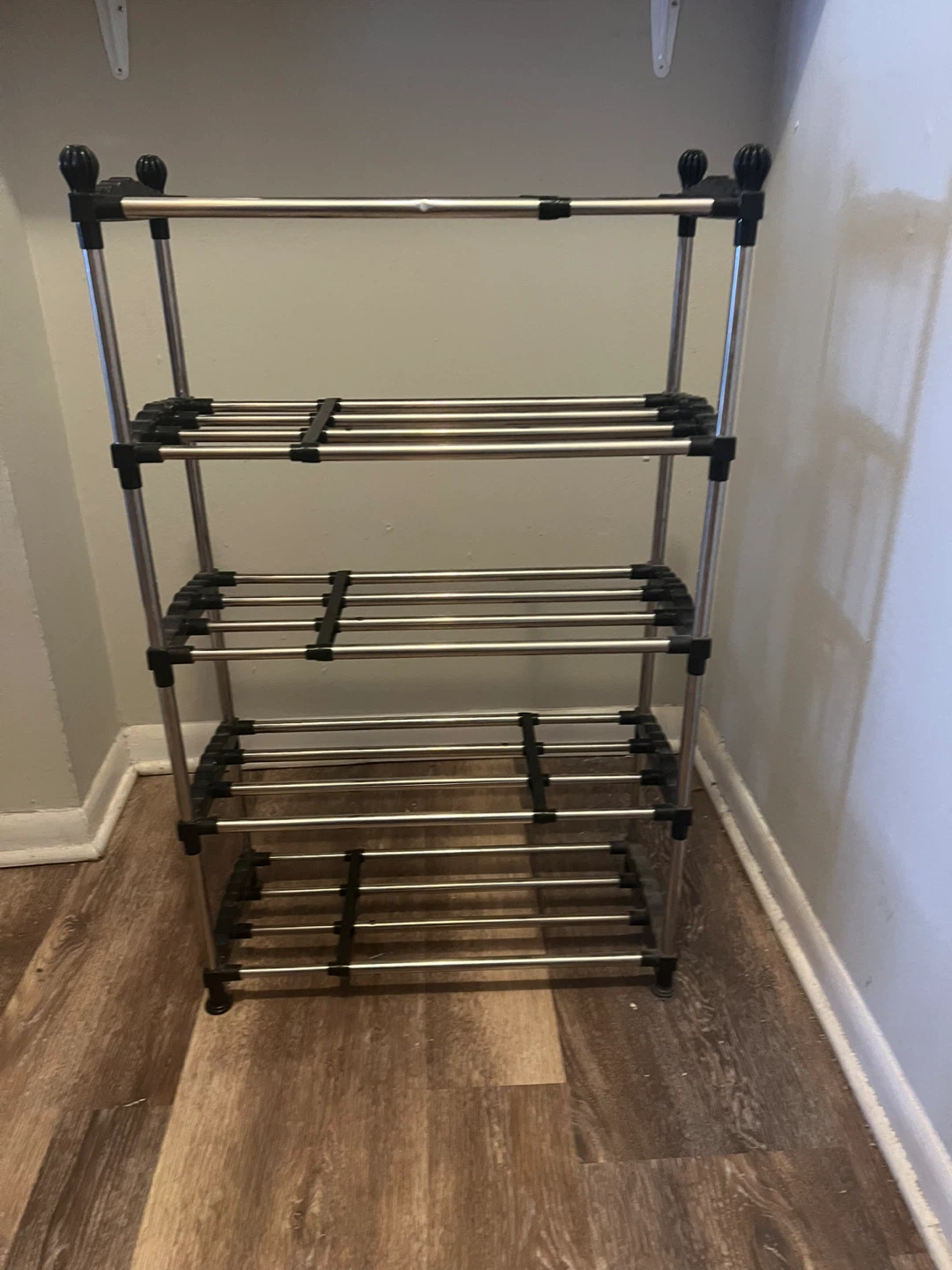 5-Tier Metal Shoe Rack Organizer