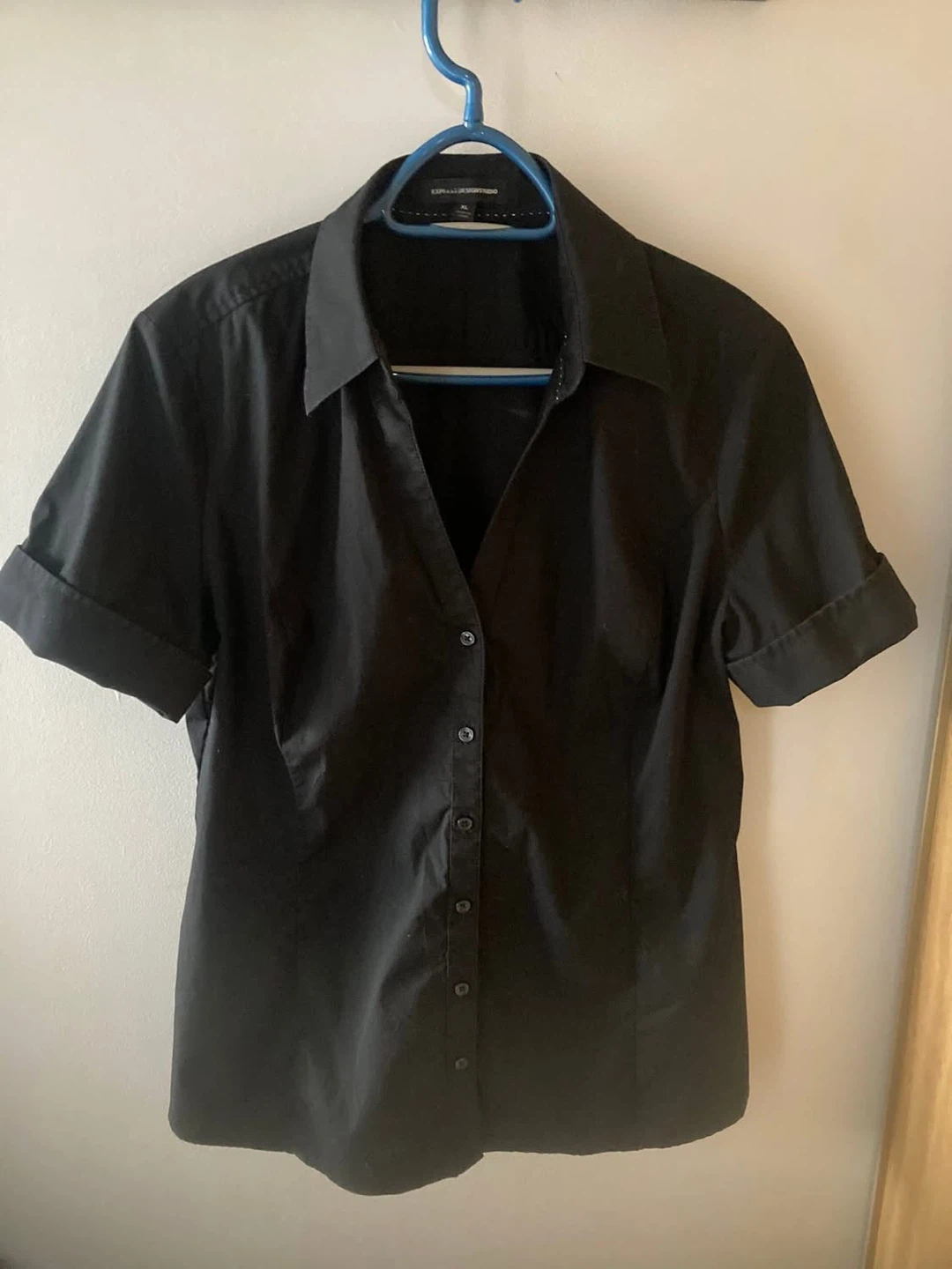 Women’s black dress shirt