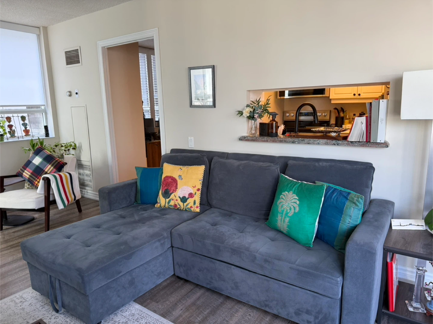 Grey Sectional Sofa with Chaise