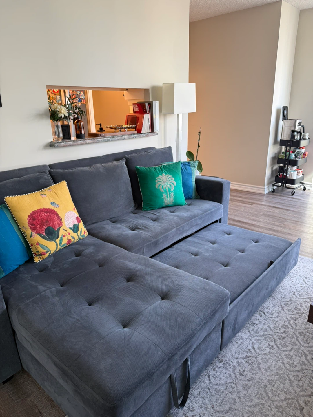 Grey Sectional Sofa with Chaise - photo 5