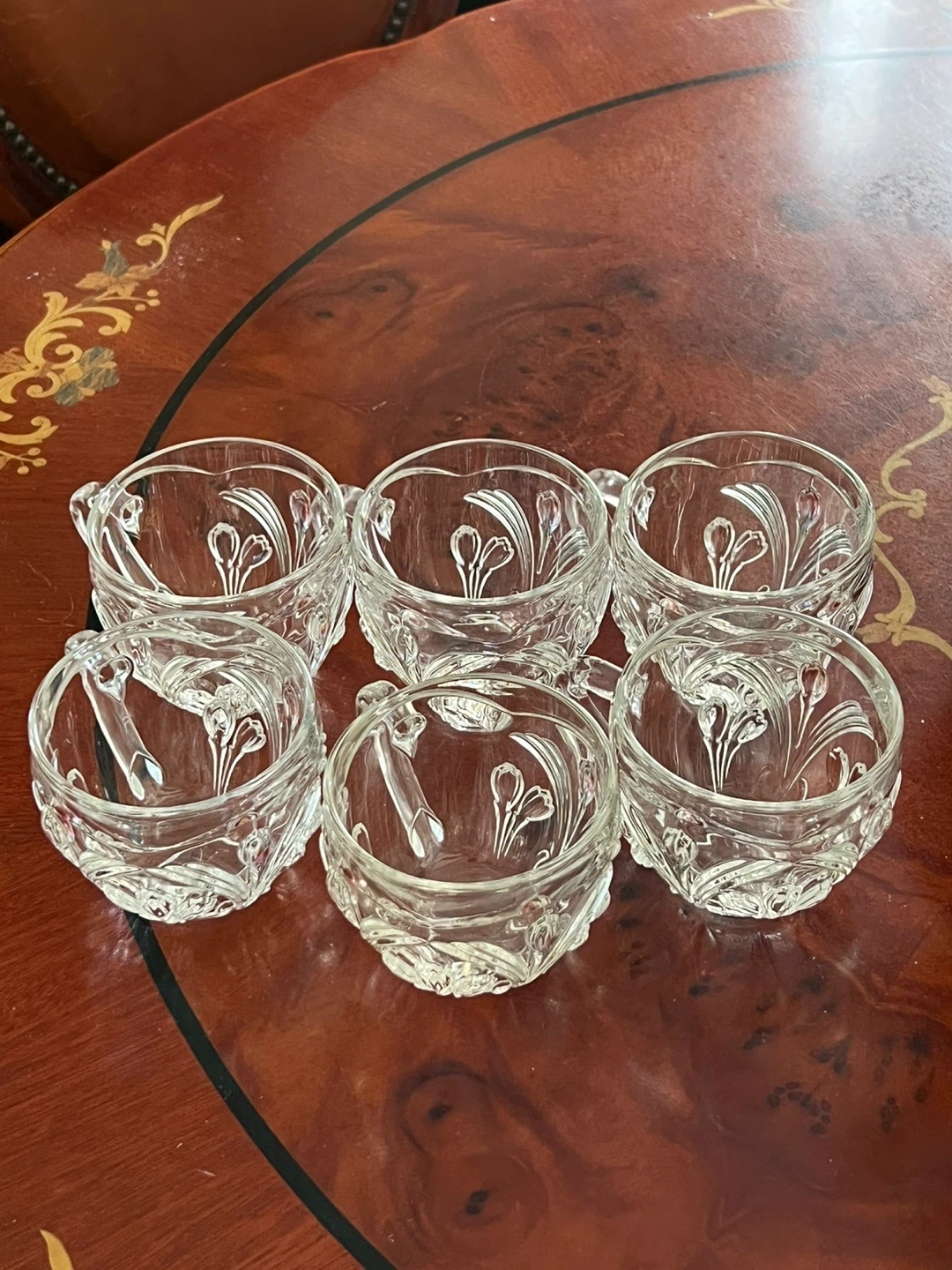 Set of 6 Crystal Glass Cups - photo 3