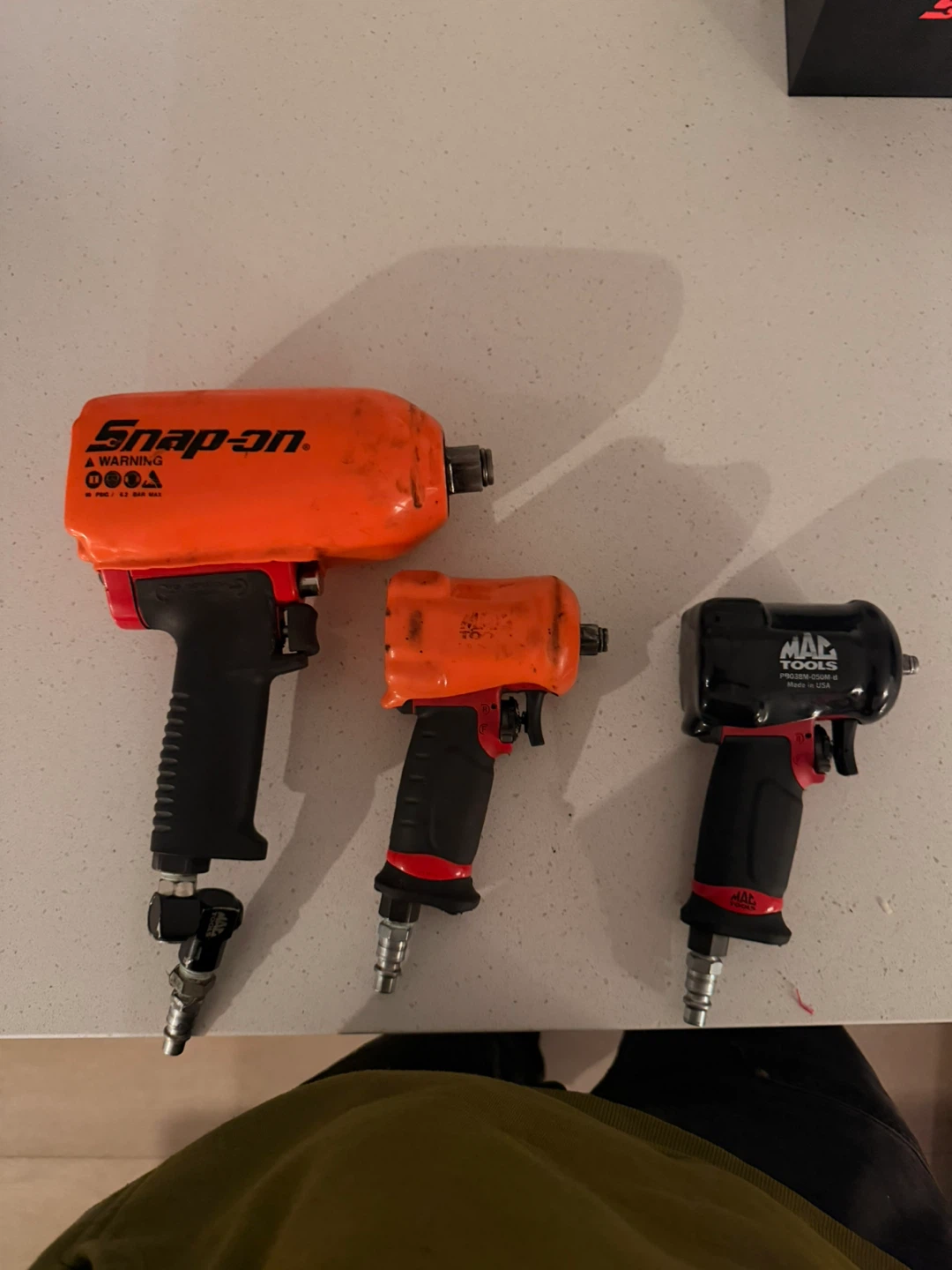 Snap-on and MAC Tools Impact guns