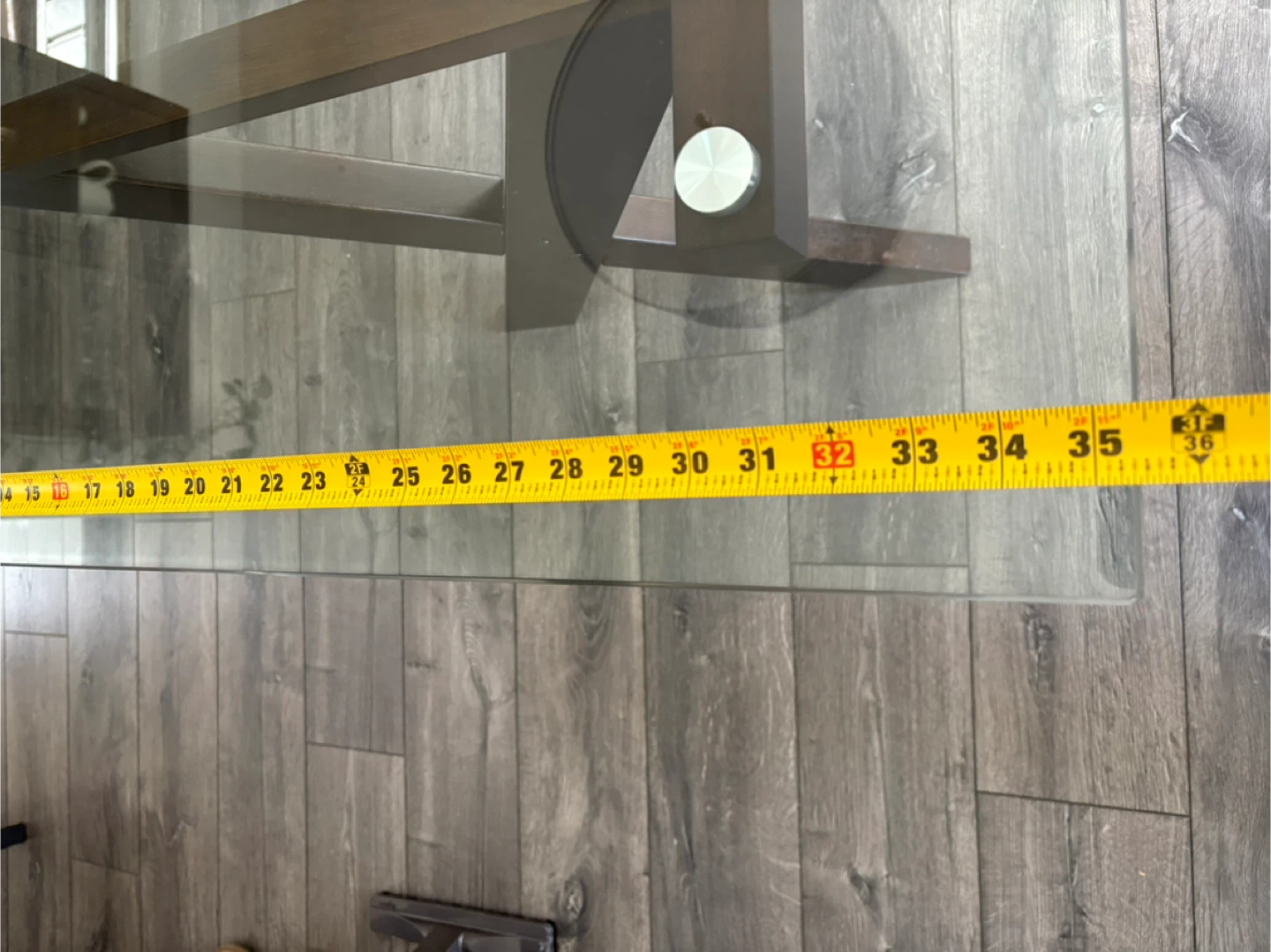 Glass Top Dining Table with X-Leg Base - photo 4