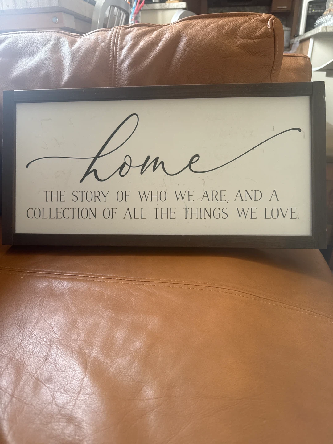 Framed "Home" Wall Art