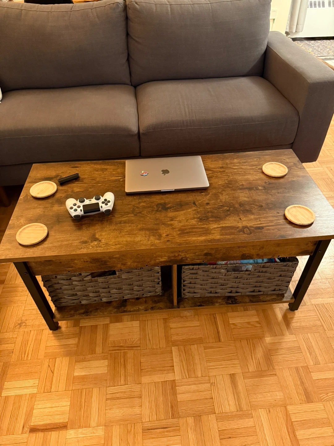 Rustic Lift-Top Coffee Table Set - photo 4