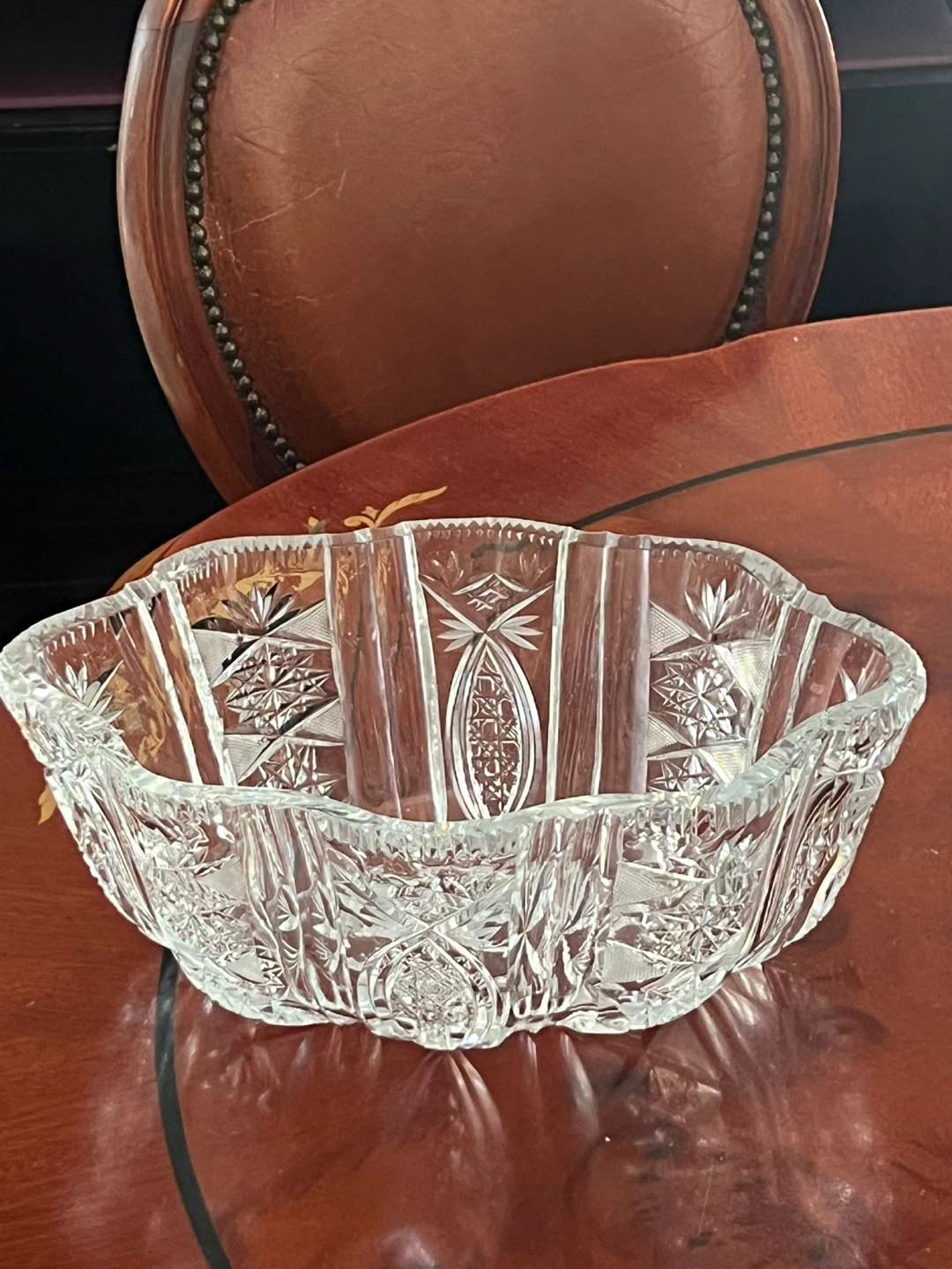 Cut Crystal Serving Bowl - photo 3