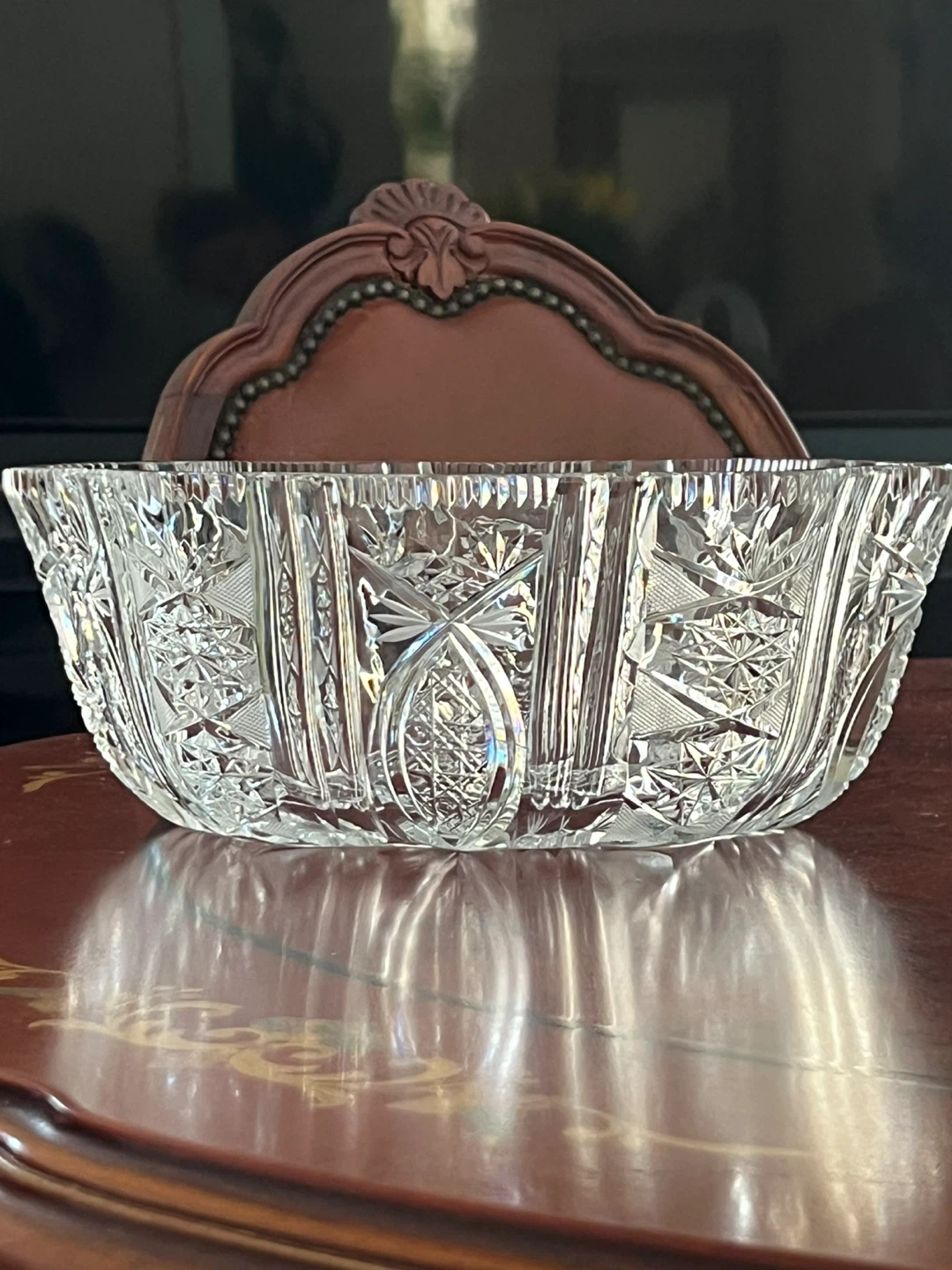 Cut Crystal Serving Bowl