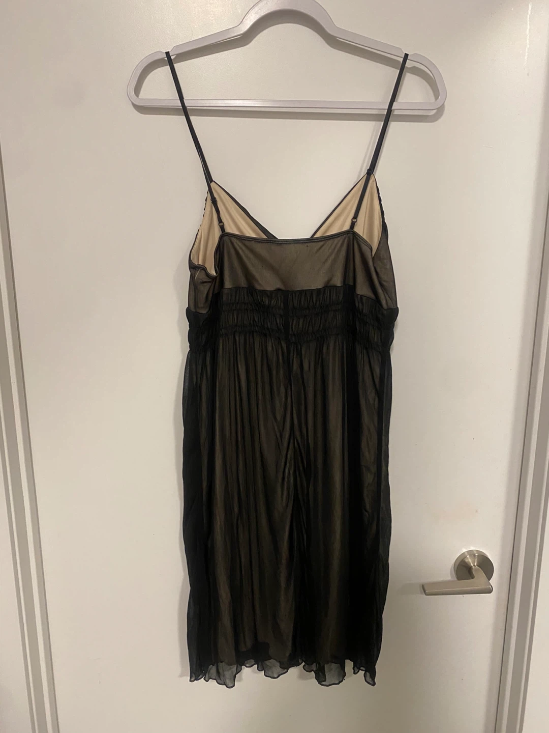Black Sheer Overlay Dress Size L - photo 2