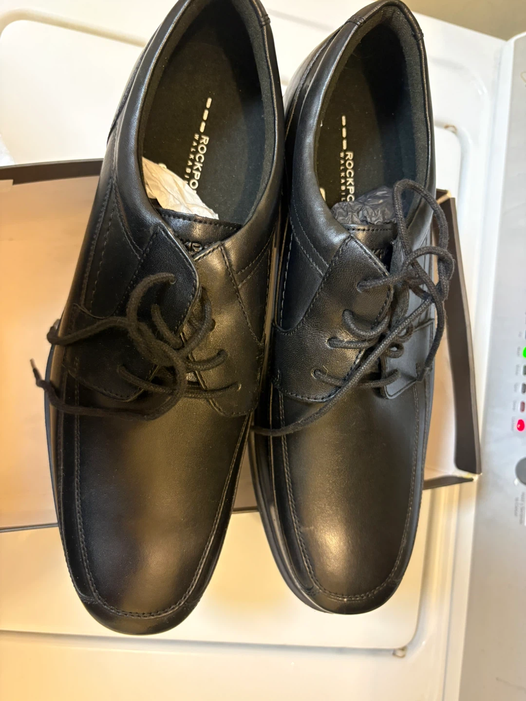 Rockport Men's Dress Shoes Black Leather Size 11.5W - photo 3