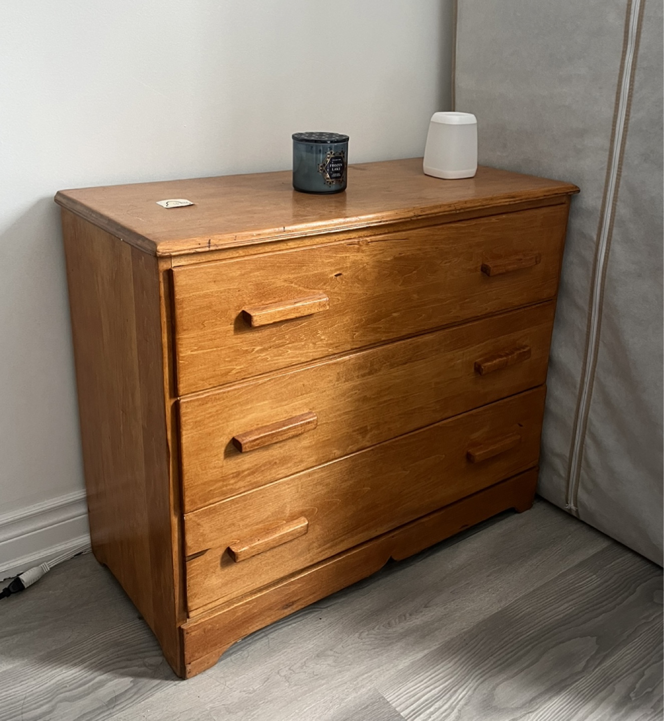 Wooden 3-Drawer Dresser