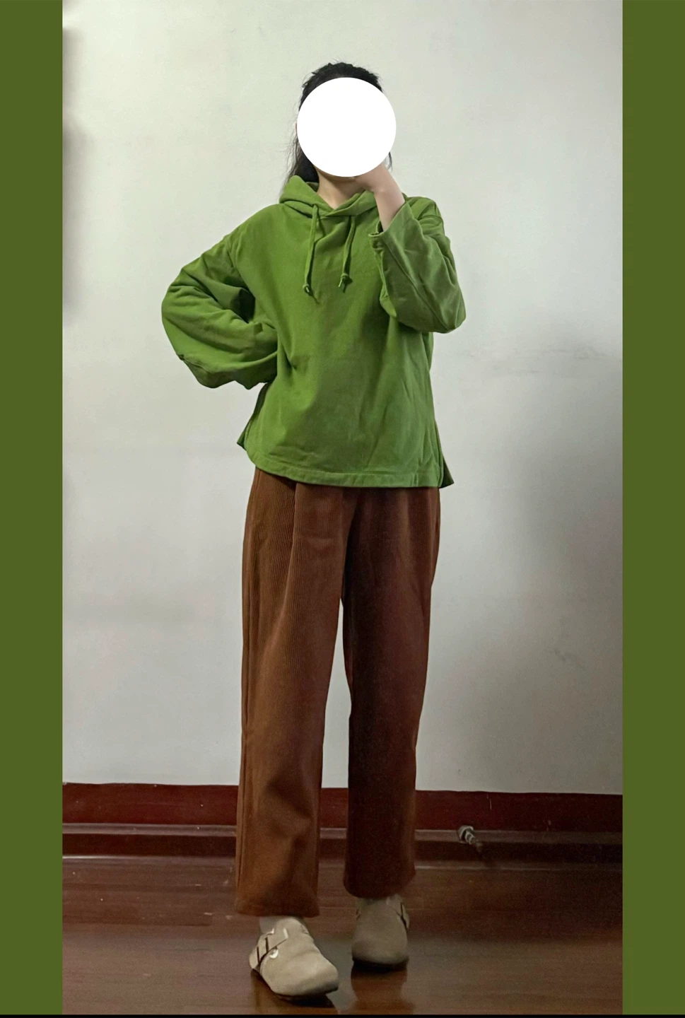 Uniqlo Bright Green Hoodie Size Large - photo 2