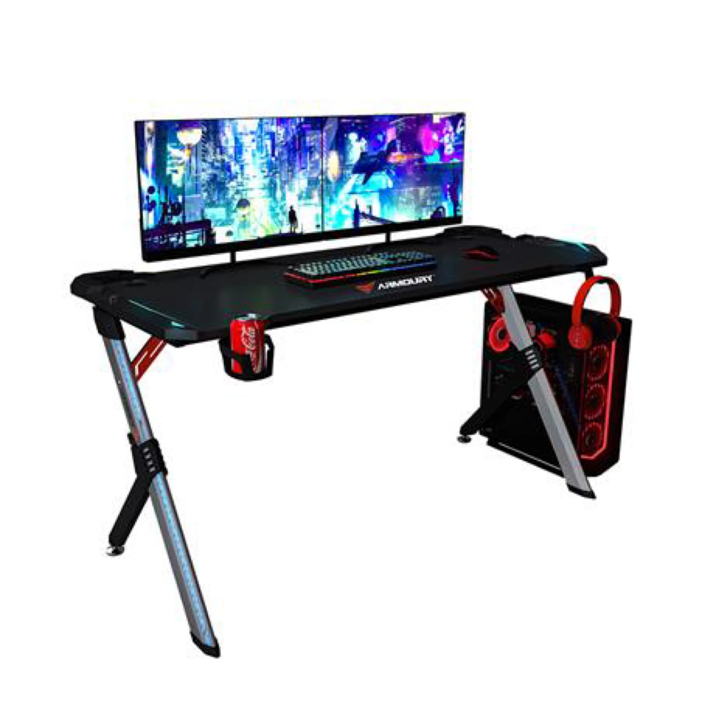 ARMOURY RGB Gaming Desk, Like New