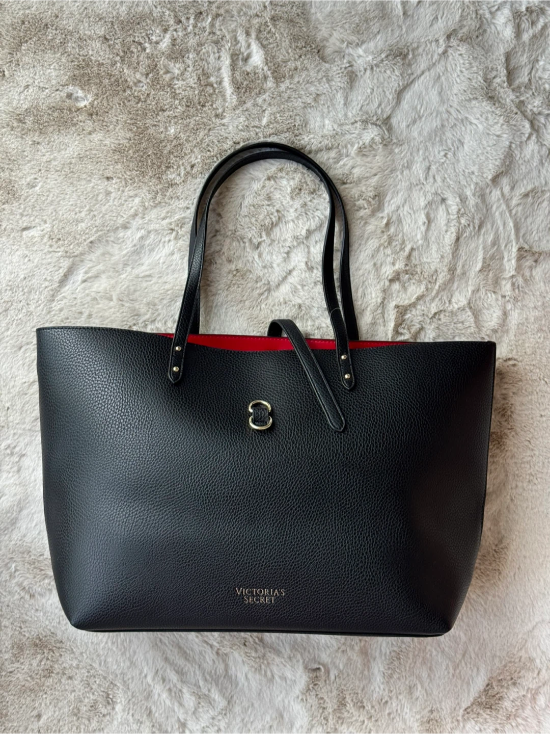 Victoria's Secret Faux Leather Large Tote Bag
